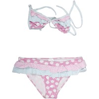 مايوه بناتي منقط - عزيز بيبي