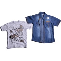 half sleeve blazer with Tshirt