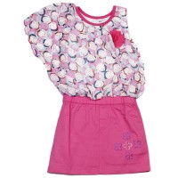 طقم بناتى مشجر مع بلوزة كيدز 1719